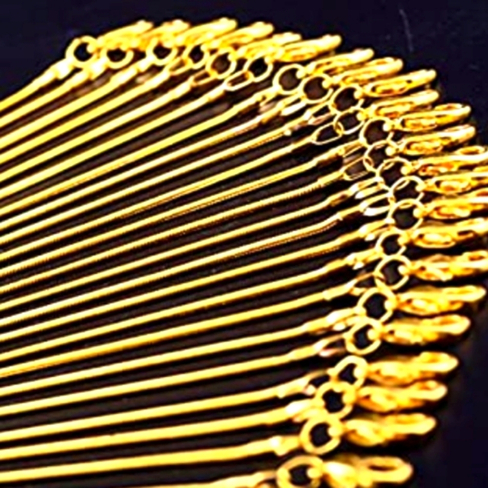 24 18k Gold Snake Chain Necklaces NWT